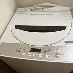 SHARP 洗濯機　ES-GE4B-C 4.5kg 2018年製