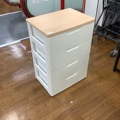4段ウッドトッププラチェスト【トレファク 川越店】
