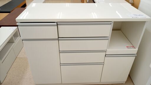 ★ジモティ割あり★ ニトリ レンジ台 白 H90.5×D50.5×W120 クリーニング済み TJ4340