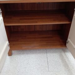 ★ジモティ割あり★ 株式会社千趣会 キッチンボード ブラウン H85×D40×W120 クリーニング済み TJ4346の画像