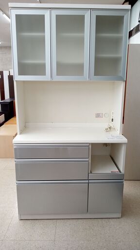 ★ジモティ割あり★ ニトリ レンジボード グレー H200×D51×W105 クリーニング済み TJ4348