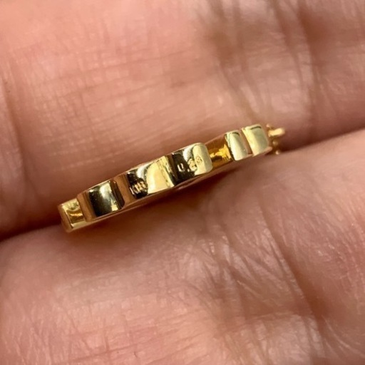 K18 18金　ダイヤモンドクロス　ネックレス　5.4g 約45cm