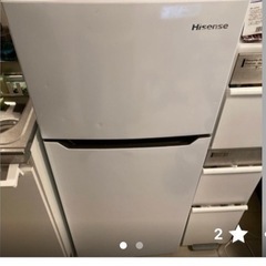 ハイセンス 120L 2ドア　冷蔵庫  ホワイト HR-B1202 中古