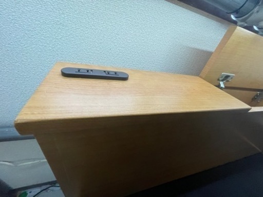 【リサイクルサービス八光】幅122㎝　2口コンセント付収納チェストベッド　セミダブル枠(引き出し5杯)