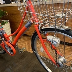 前後タイヤ・後輪チューブ新品！】LEDオートライト 6段変速 26インチ