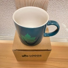新品未使用 ロゴス　マグカップ　グリーン　250mlの画像