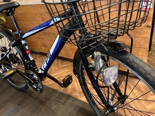 【Jr.シティマウンテンバイク】3×6速　26インチMTB ブラック×ブルー