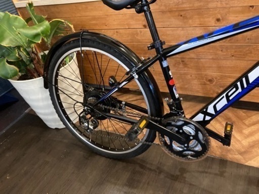 【Jr.シティマウンテンバイク】3×6速　26インチMTB ブラック×ブルー