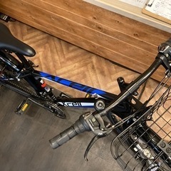 Jr.シティマウンテンバイク】3×6速 26インチMTB ブラック×ブルー