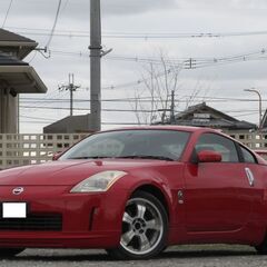 【車検取得後お渡し】バーニングレッド色＆リアスポイラー・Z33型...