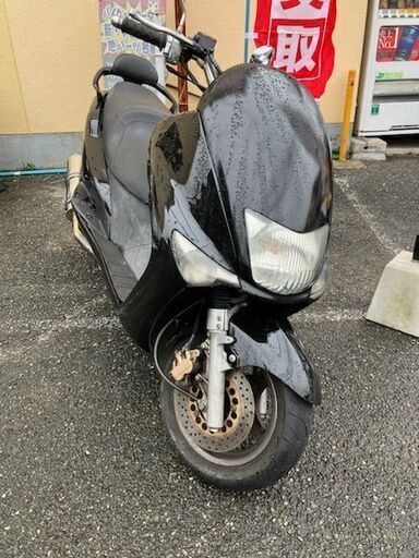 実働　マジェスティ125 FI 外装新品黒　カスタム　自賠責2年付 バーハン　マフラー