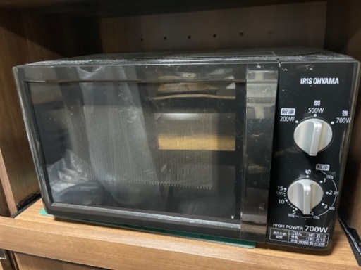 アイリスオーヤマ 電子レンジ 17L ターンテーブル 単機能 出力3段階 【西日本/60Hz】 ブラック PMB-T176