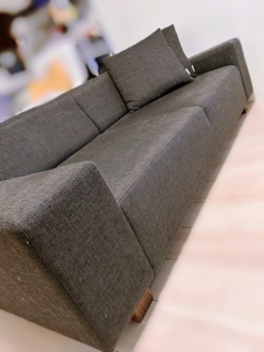 フランネルソファ　2.5人掛け　美品