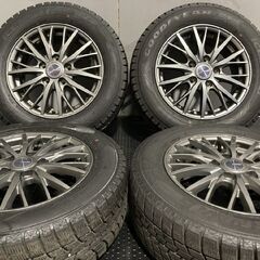 【GOODYEAR ICENAVI6 195/65R15】スタッドレス【Weds RAVRION RM01 ラブリオン 15インチ 6J5HPCD114.3+53】19年製 バリ溝 ノア等　(MTG507)クレジットカード QRコード決済可能