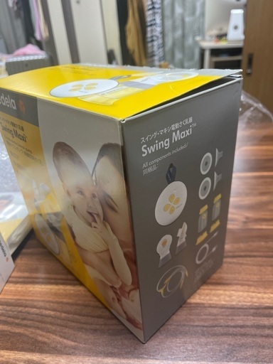 未使用)medela swing maxi メデラ 搾乳機 電動 スイング・マキシ電動さく乳器(電動・ダブルポンプ) _母乳ボトル 1