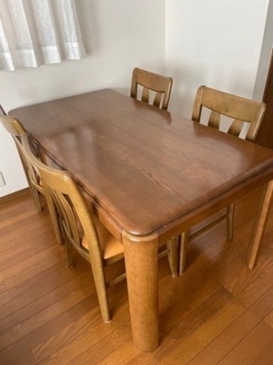 【お話し中】カリモク　ダイニングテーブル　椅子セット