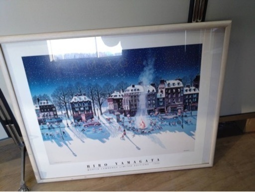● 作者名【HIRO YAMAGATA/ヒロ ヤマガタ】【スノー ファイヤー】 サイズ832×687mm MARTIN LAWRENCE LIMITED EDITIONS 1990 PA-076  ポスター ④