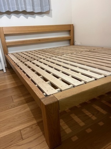 無印良品　オーク材ベット　クイーンサイズ
