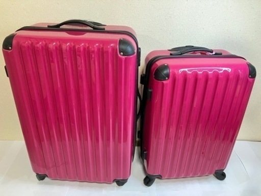 ピンク　スーツケース　二つセット