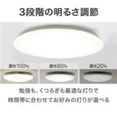 6畳用LEDシーリングライト(リモコン付き)の画像