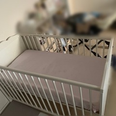 【取引済み】ベビーベッド　マットレス付きの画像
