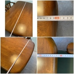 美品 KOIZUMI 小泉産業 木製 ダイニングテーブルセット 豊田市深見町引取り限定の画像
