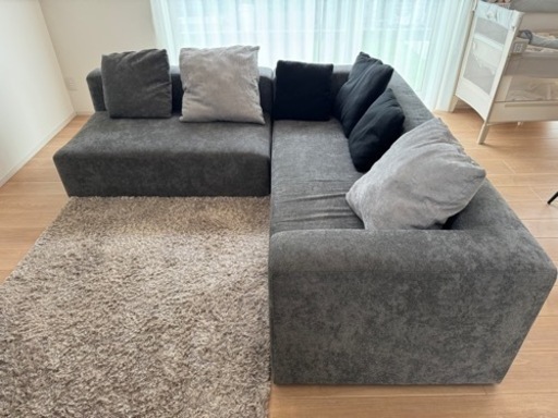 ソファー　3人掛け　2人掛け　クッション付き
