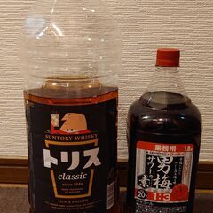 【売】トップバリュの4Lウイスキー・焼酎７本おまとめ