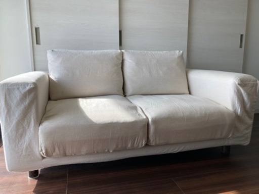 無印良品　2シーターソファ　フェザーポケットコイル