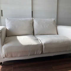無印良品　2シーターソファ　フェザーポケットコイル