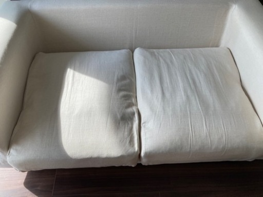 無印良品　2シーターソファ　フェザーポケットコイル