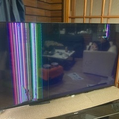 SHARP 65インチ　画面割れ