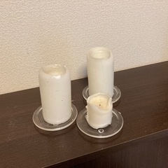 ニトリ　白キャンドル