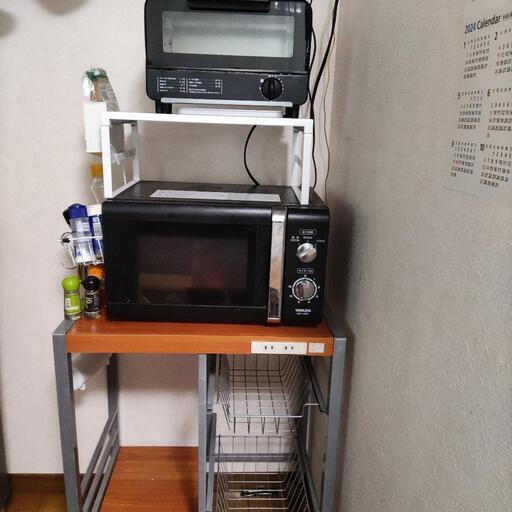 お引き渡し完了　電子レンジとオーブントースター　ラックセット
