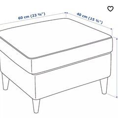 [IKEA]STRANDMON オットマンセットの画像