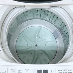 (送料無料) 2020年 極美品 6kg 洗濯機 TOSHIBA Ag＋抗菌水で槽の見えない部分まで除菌 ①の画像