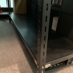 あげます。スチール棚・黒の画像