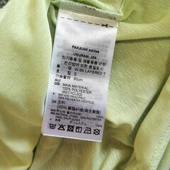 アディダス　スポーツ　Ｔシャツ　薄いグリーンＬサイズ　レディースの画像