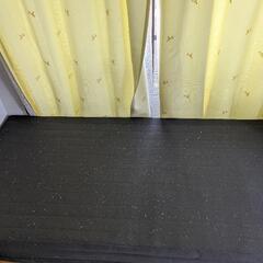 【受け取り者決まりました】シングルベット　マットレス付きベット　黒の画像