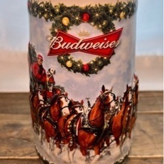 レア品！クリスマス/バドワイザービールジョッキの画像