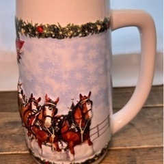 レア品！クリスマス/バドワイザービールジョッキの画像