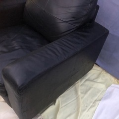 IKEA レザーチェア1人掛け② 革製椅子　SKOGABY イケア　ゆったりチェア　リラックスチェアの画像