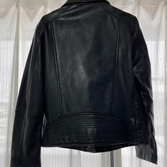 ライダースジャケット　ブラックの画像