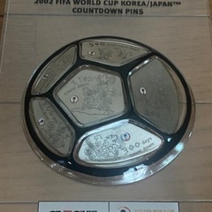 日韓ワールドカップカウントダウンバッチの画像
