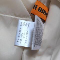 ダウンコート アイボリー オフホワイトの画像