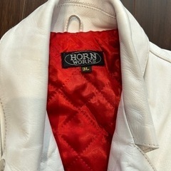 レザーライダースジャケットの画像