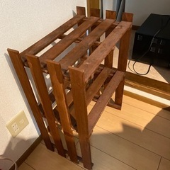 手作りの収納棚