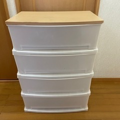 4段収納　プラスチック