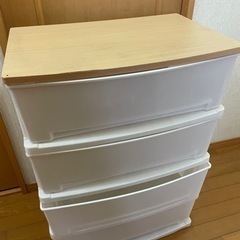 4段収納　プラスチックの画像