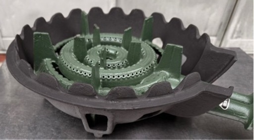 【未使用】業務用 鋳物コンロ タチバナ製作所 TS-210H 都市ガス 幅330×奥行495×高120(mm) 13mmゴム管 ガスコ